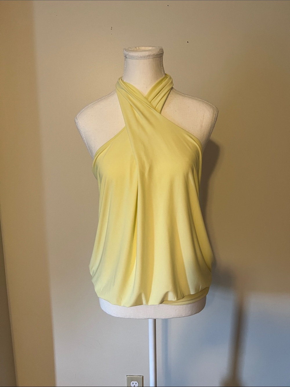Express Halter Tank Tops  in Yellow and Olive Green